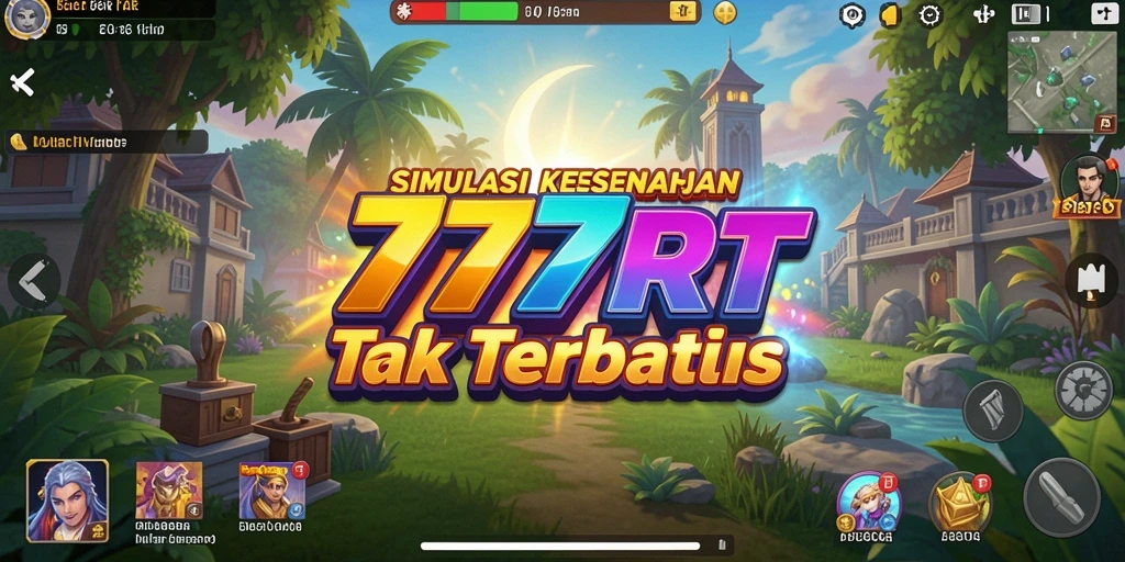 Menampilkan gameplay menarik dari dunia simulasi 777RT.