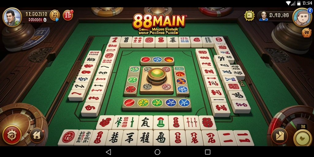 Tampilan gameplay Mahjong yang menarik dalam 88MAIN.