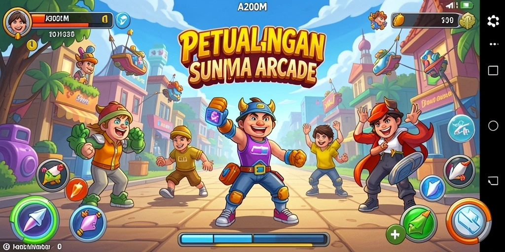 Tangkapan layar yang menampilkan gameplay seru A200M.