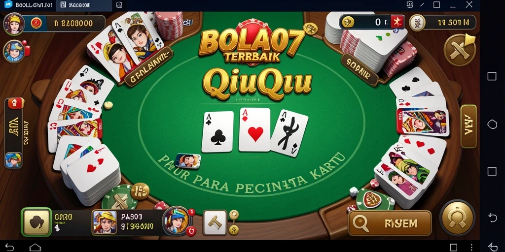 Screenshot BOLA07 menampilkan gameplay QiuQiu yang seru dan kompetitif.