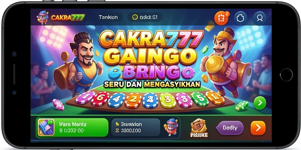 Tampilan gameplay menarik dari CAKRA777 dengan suasana Bingo yang seru.