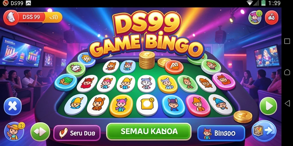 Screenshot gameplay DS99 yang menampilkan keseruan permainan Bingo.