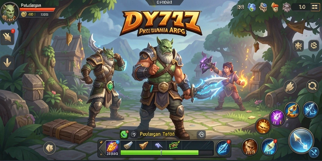 Tampilkan aksi seru dalam gameplay ARPG DY777.