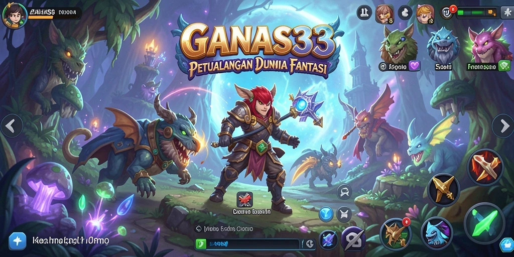 Tangkapan layar GANAS33 menampilkan aksi epic dalam petualangan seru.