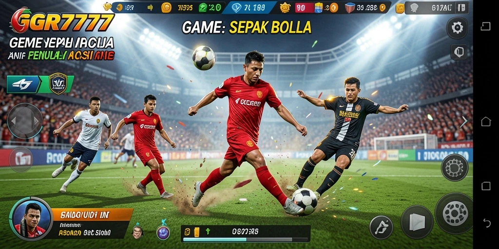 Tampilan memukau dari gameplay GGR7777 dalam aksi sepak bola.