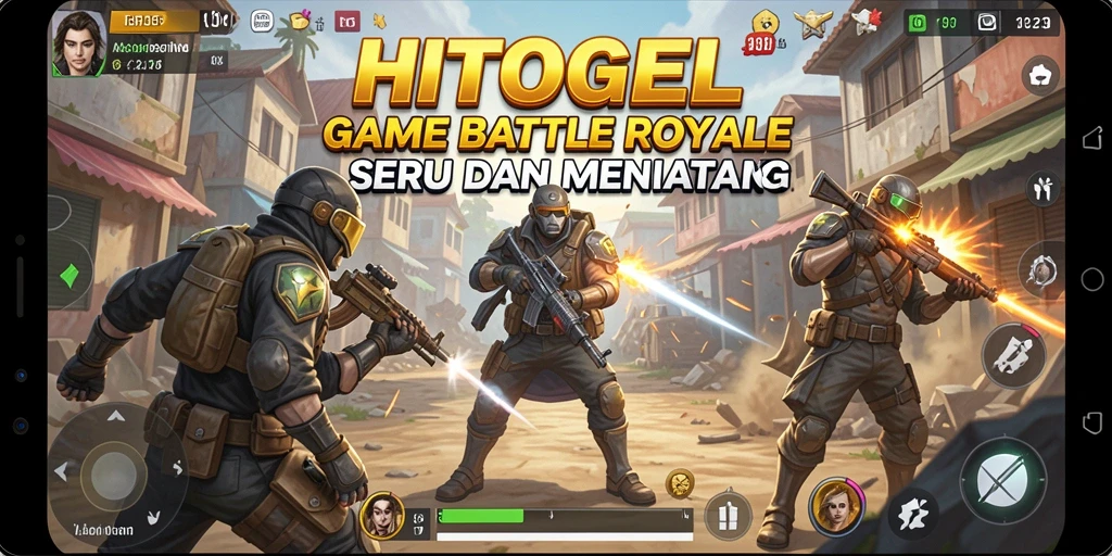 Tangkapan layar menunjukkan intensitas pertempuran dalam HITOGEL.