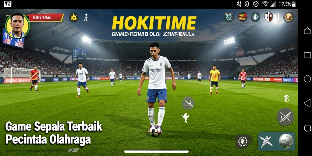 Tangkapan layar HOKITIME menampilkan aksi menarik dalam permainan sepak bola.