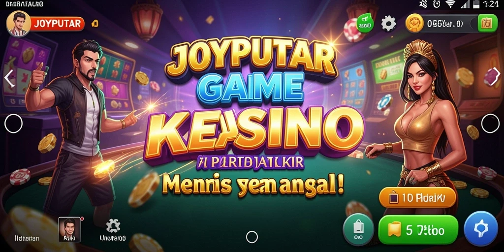 Tampilan antarmuka gameplay JOYPUTAR yang menawan dan interaktif.
