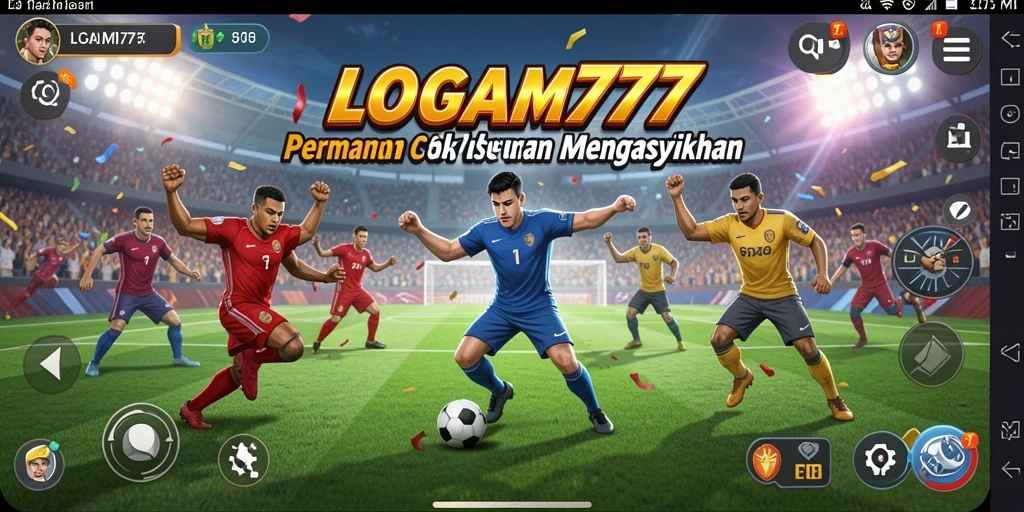 Tampilan gameplay seru dari LOGAM777 yang menarik dan kompetitif.