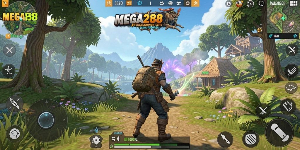 Tampilkan gameplay <strong>MEGA288</strong> yang menakjubkan di dunia terbuka.