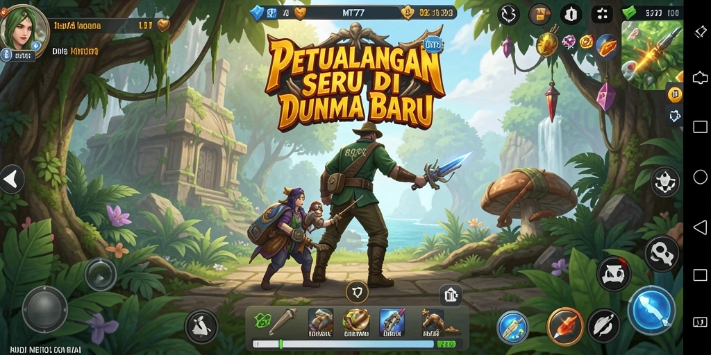 Tampilan gameplay MT777 yang penuh aksi petualangan.