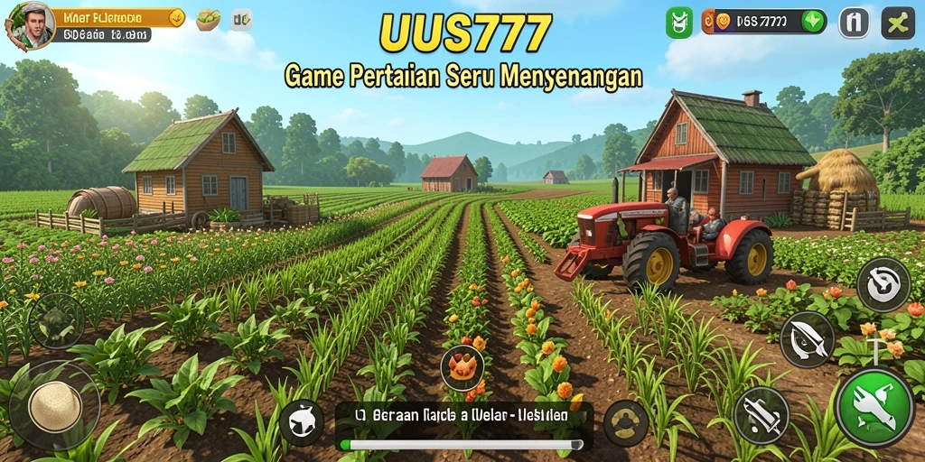 Screenshot UUS777 menunjukkan gameplay bertani yang menarik.